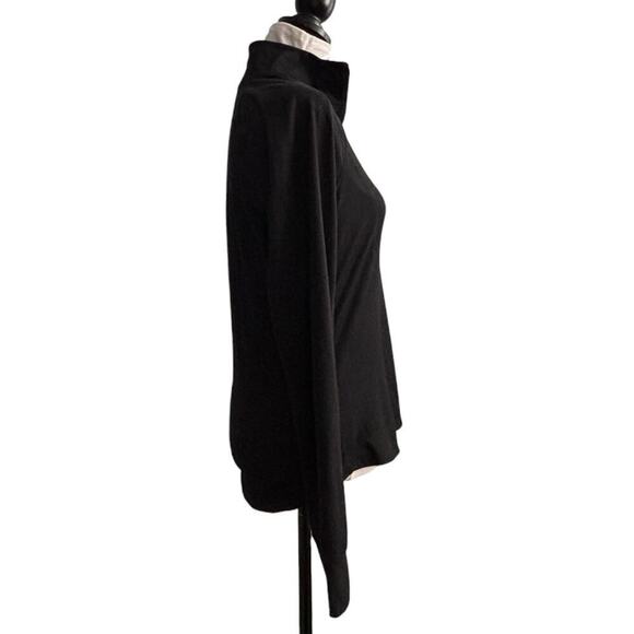 Old Navy Active Semi-Fitted Half Zip Pullover Black Size Medium - Picture 4 of 8